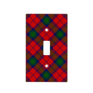 Lindsay tartan red green plaid light switch cover