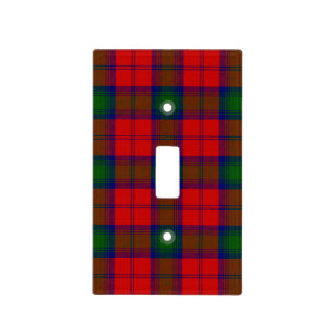 Lindsay tartan red green plaid light switch cover