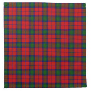 Lindsay tartan red green plaid napkin
