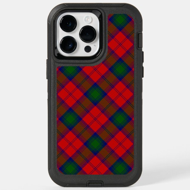 Lindsay tartan red green plaid otterbox iPhone case (Back)