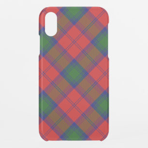 Lindsay tartan red green plaid iPhone XR case