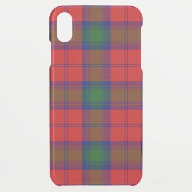 Lindsay tartan red green plaid uncommon iPhone case (Back)