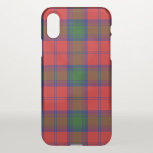 Lindsay tartan red green plaid iPhone x case
