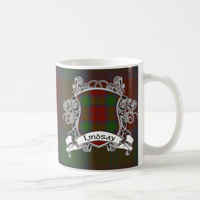 Lindsay Tartan Shield Coffee Mug (Right)