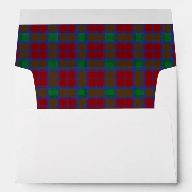 Lindsay Tartan Wedding Envelopes Zazzle
