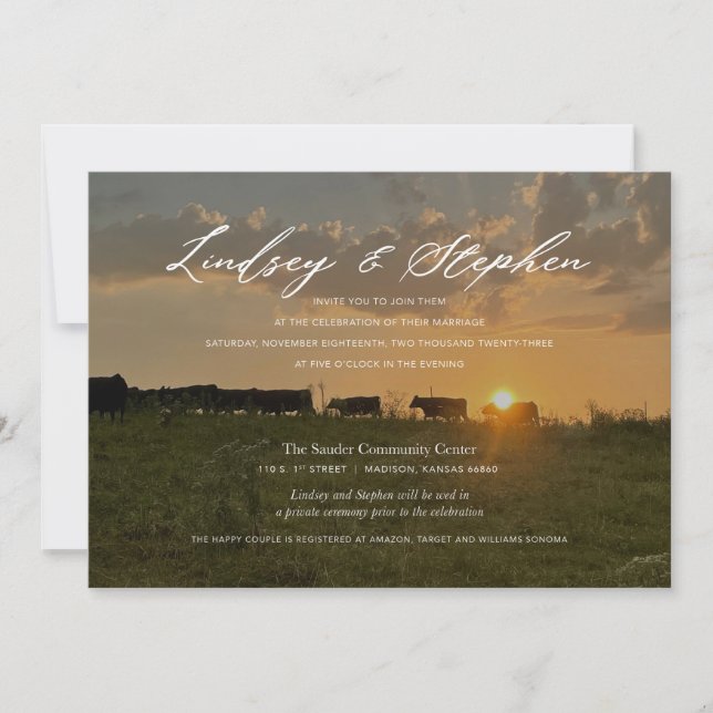 Lindsey and Steve | Invitation (Front)
