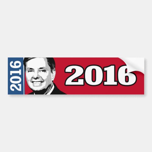 LINDSEY GRAHAM 2016 CANDIDATE BUMPER STICKER