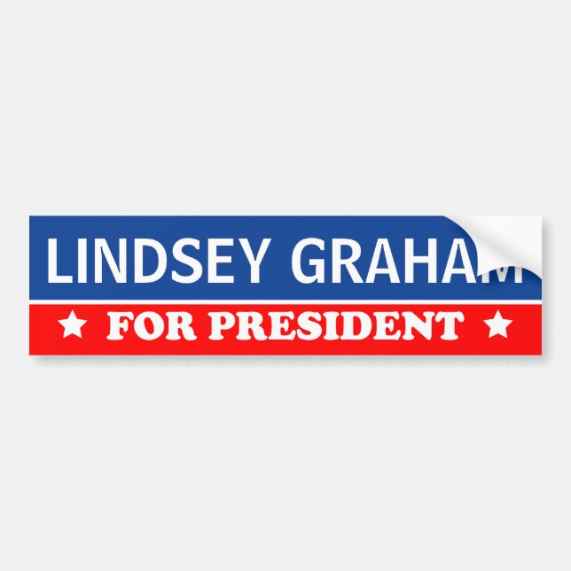 Lindsey Graham For President 2016 Bumper Sticker (Front)