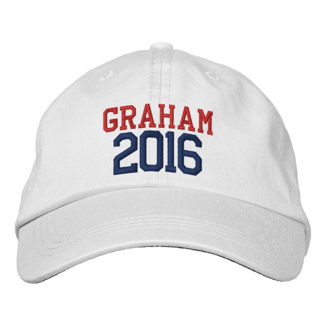 Lindsey Graham President 2016 Embroidered Baseball Hat (Front)