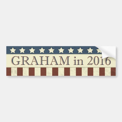 Lindsey Graham President in 2016 Bumper Sticker