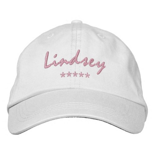 Lindsey Name Embroidered Baseball Cap