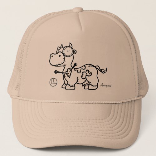 Lindseylands Voodoo Animal Cow Drawing Trucker Hat