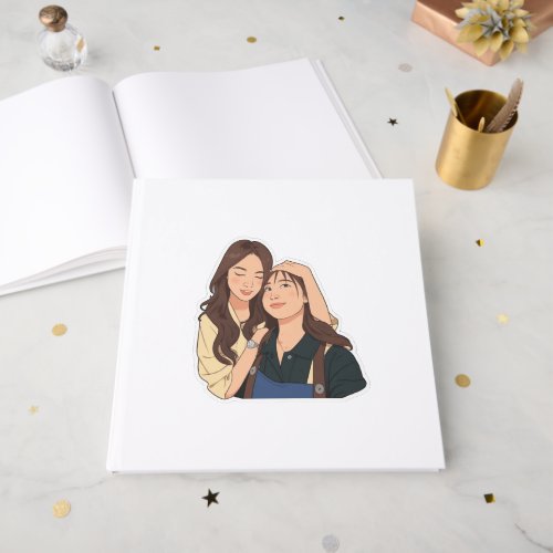 LinDy (GL pair) Foil Guest Book