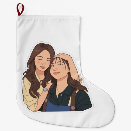 LinDy (GL pair) Large Christmas Stocking
