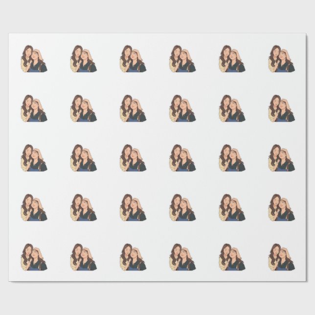 LinDy (GL pair) Wrapping Paper (Flat)