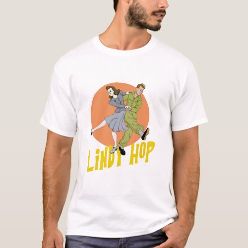 Lindy Hop Swing Dance T_Shirt