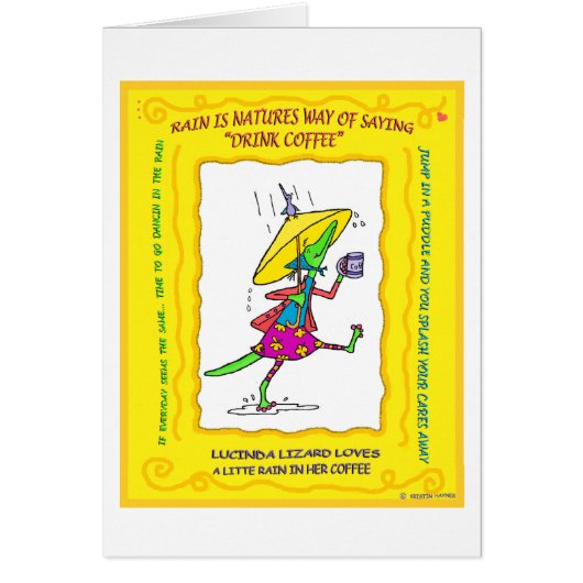 Lindy in the rain cards (Front)
