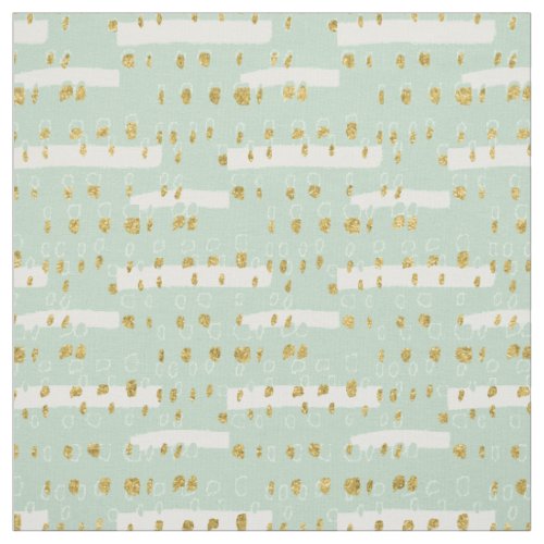 Line and Speckles GoldOptional Mint Green ID502 Fabric