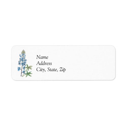 Line and Wash Bluebonnet 4 Label