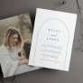 Line Arch | Modern Minimal Photo Wedding Invitation