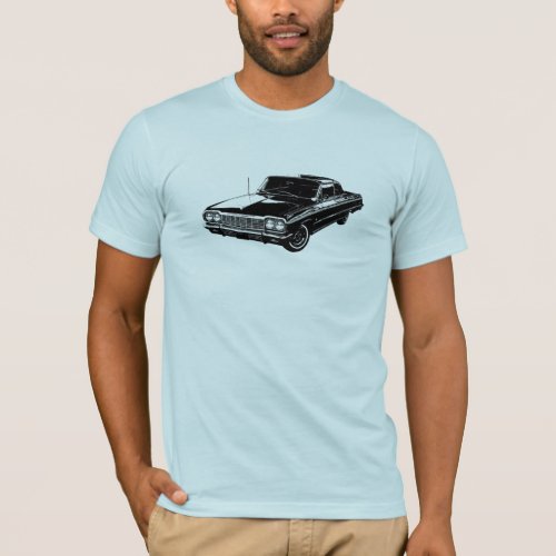 Line art 1964 Chevrolet Impala t_shirt