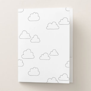 Line Art, Alabaster Pocket Folder