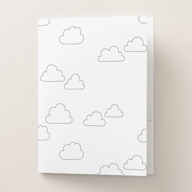 Line Art, Alabaster Pocket Folder (Front)