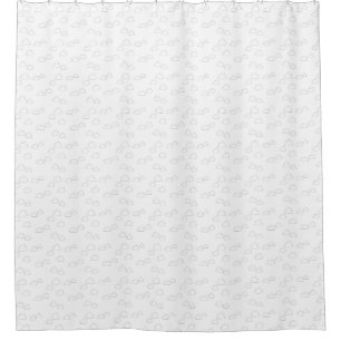 Line Art, Alabaster Shower Curtain