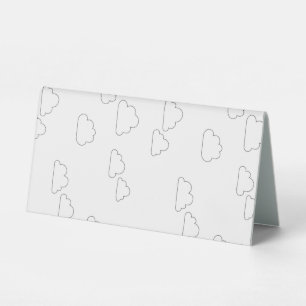 Line Art, Alabaster Table Tent