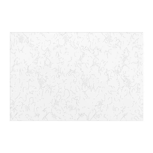 Line art, Catskill White, Fantasy Acrylic Wall Art (Front)