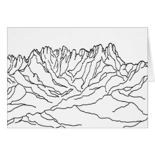 Line art coloring image of Organ pipe Mountains