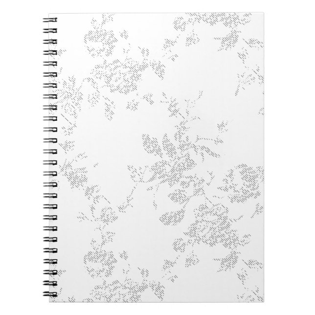 line art Design Spiral Photo Notebook (Front)