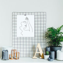 Line art drawing | Black and white | Minimalist