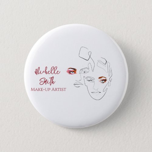 Line art Fashion make up make up artist branding Button