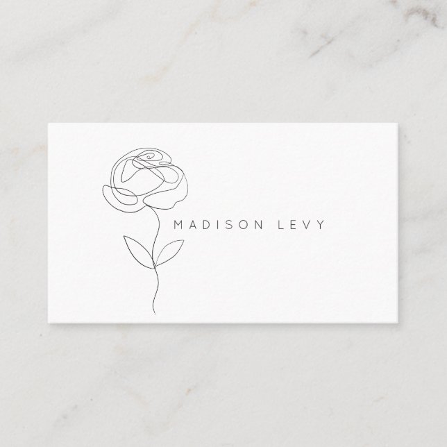  Line Art Ink Modern Native Artisan Business Appointment Card (Front)