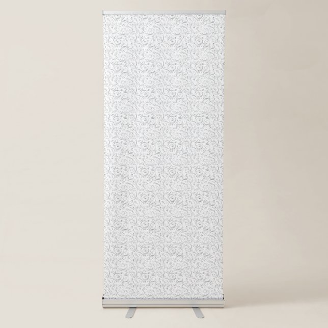 Line art, Kangaroo, Vertical Retractable Banner (Front)