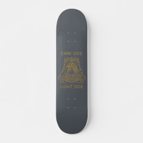 Line Art Kylo Ren  Rey Lightsaber Battle Skateboard