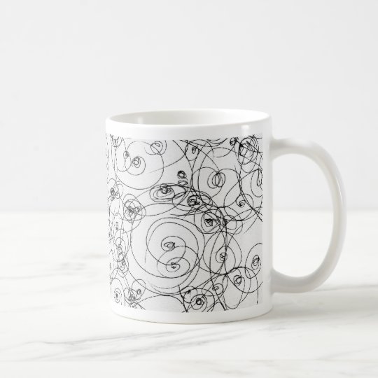 Line Art Pencil Sketch Design Draw Paper Fineart Coffee Mug