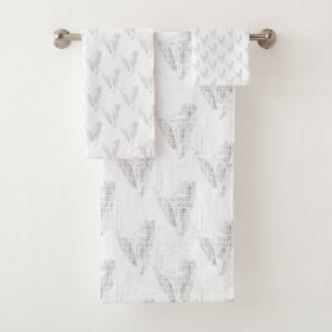 Line art, Seashell, Harp Bath Towel Set