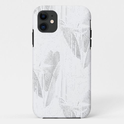 Line art Seashell Harp iPhone 11 Case