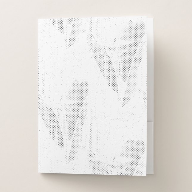 Line art, Seashell, Harp Pocket Folder (Front)