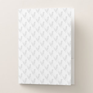 Line art, Seashell, Harp Pocket Folder
