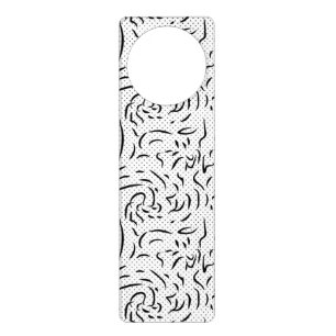 Line art, Vista White, Alabaster Door Hanger