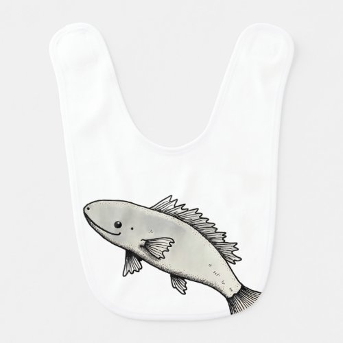 Line Axolotl Baby Bib