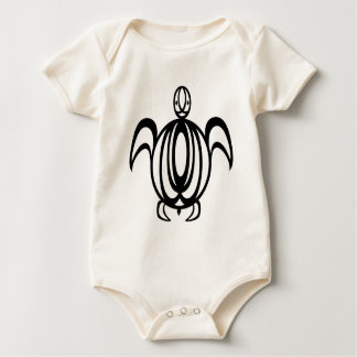Line Circle Turtle Baby Bodysuit
