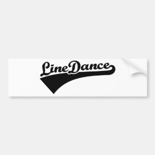 Line dance bumper sticker