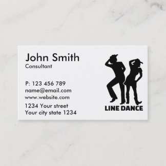 Line dance business card