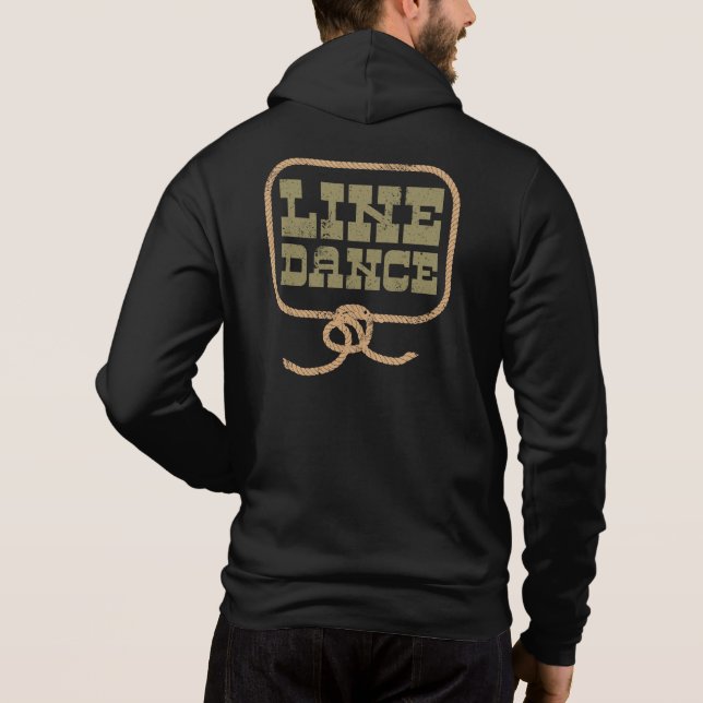 Line Dance Country Dancing Rope Western Hoodie (Back)