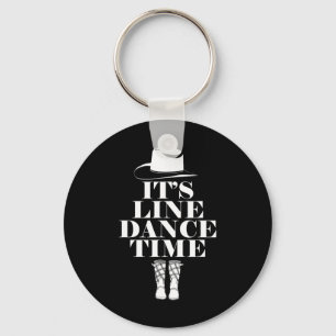 Line Dance Dancing Country Music Dancer Texas West Keychain