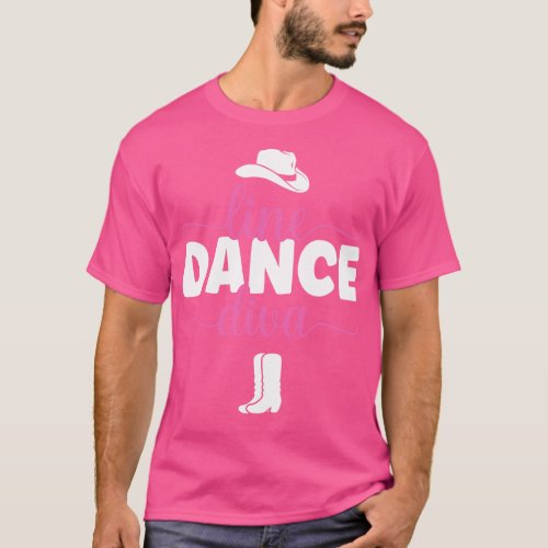 Line Dance Diva Western Country Dancing product T_Shirt